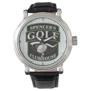 Golfer Pro Golf Player Klubb Clubhouse-Personlig Armbandsur