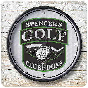 Golfer Pro Golf Player Klubb Clubhouse-Personlig Stor Klocka