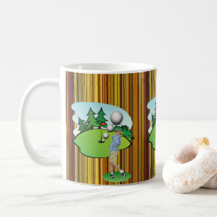 Golfer Rand Golf Bollar Mugg