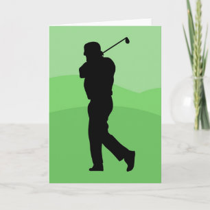 Golfer Silhouette Kort