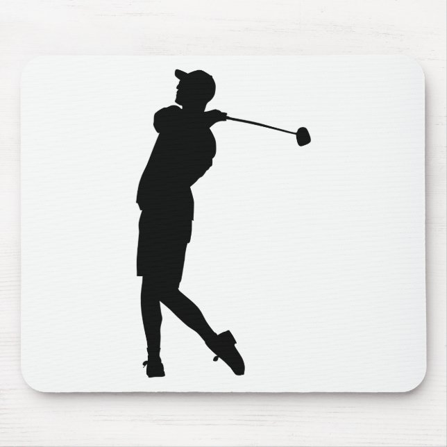 Golfer Silhouette Musmatta (Framsidan)