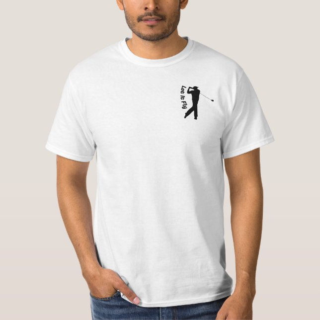 Golfer Silhouette T-Shirt (teckensnitt 2) (Framsida)