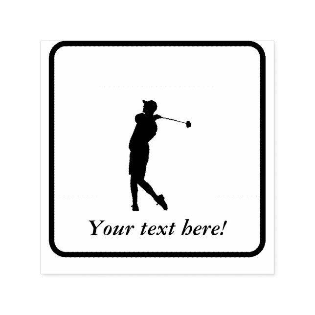 Golfer Självfärgande Stämpel (Design)