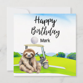 Golfer-slöjan är golfbanor på gröntens födelsedags kort