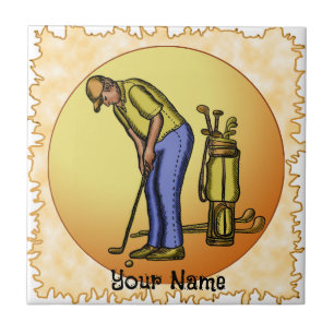 Golfer Sol Man Kakelplatta