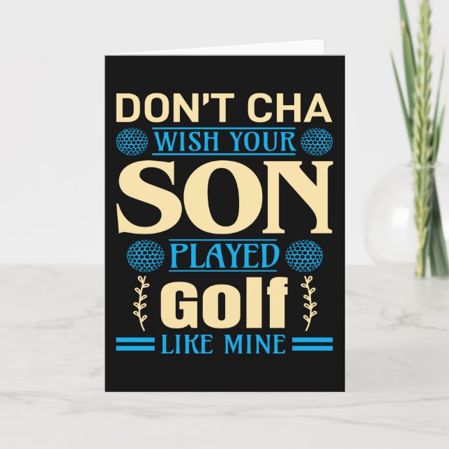 Golfer Son Say Kort (Framsida)