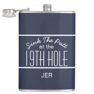 Golfer Sport Golf Course Quote Classic Roligt Blue Fickplunta