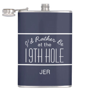 Golfer Sport Golf Course Quote Classic Roligt Blue Fickplunta