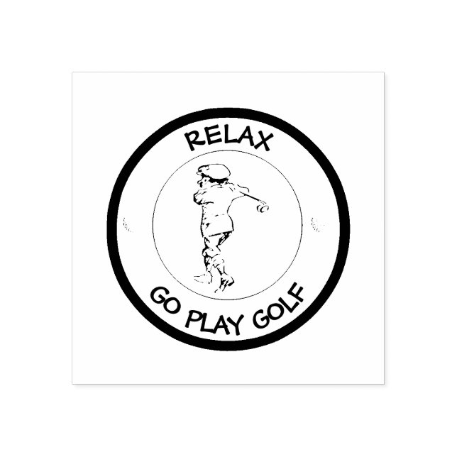 Golfer Stämpel (Tryck)