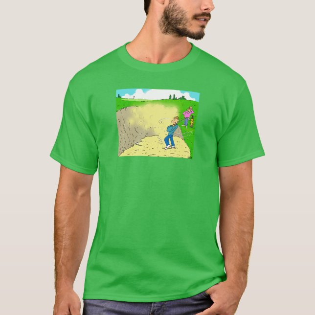 Golfer Stuck i Bunker Tee (Framsida)