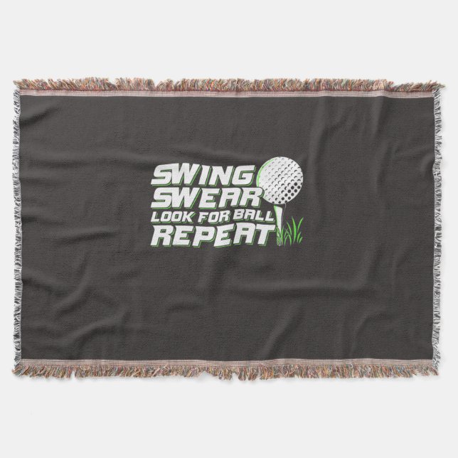Golfer Swing Sweat leta efter Boll Filt (Framsidan)