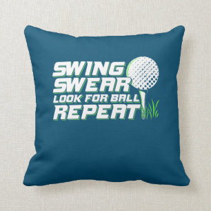 Golfer Swing Sweat Leta efter Boll Kudde