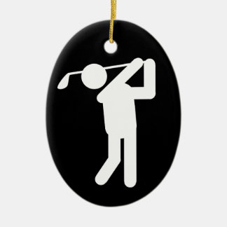 Golfer Symbol-jul Julgransprydnad Keramik