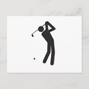 Golfer-T Vykort
