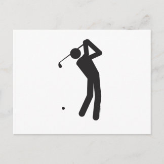 Golfer-T Vykort