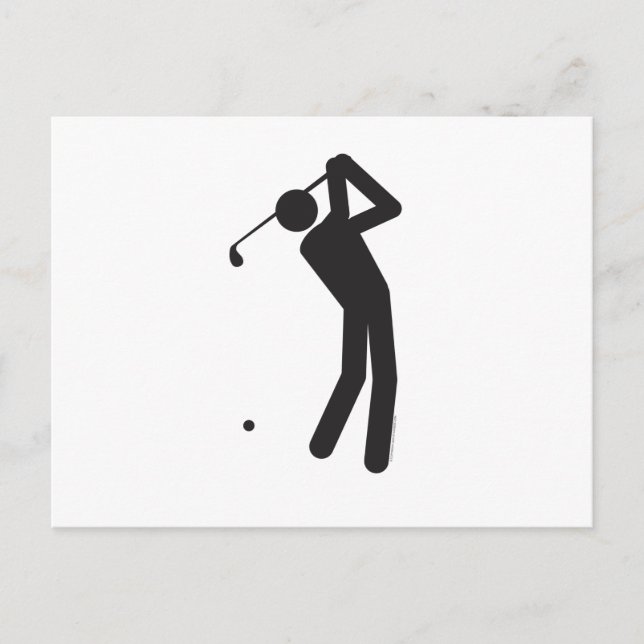Golfer-T Vykort (Framsida)