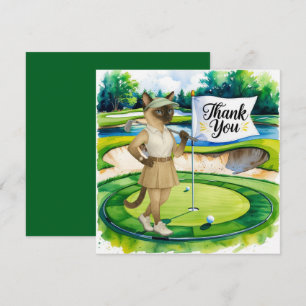 Golfer tack för att du har ett kort för kattälskar