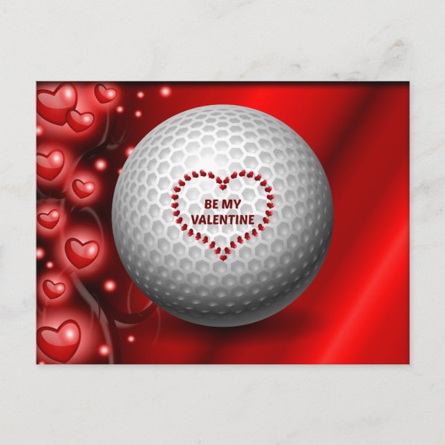Golfer - var mitt Valentine Card Vykort (Framsida)