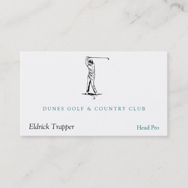 Golfer Visitkort (Framsida)