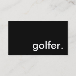 golfer. visitkort
