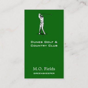 Golfer Visitkort