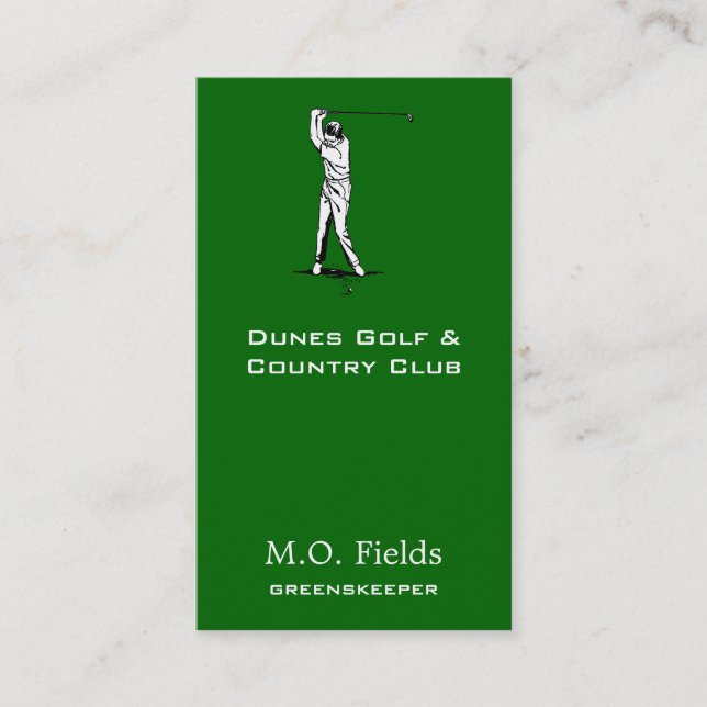 Golfer Visitkort (Framsida)