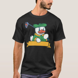 Golferbadet anka för att konstruera ett banderolll t shirt