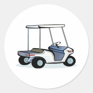 Golfercart Runt Klistermärke