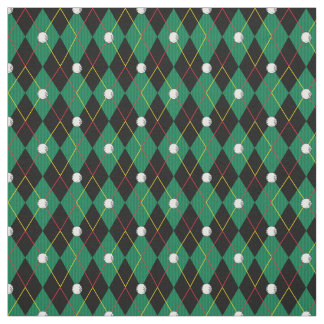 Golfers Argyle Print Fabric Tyg