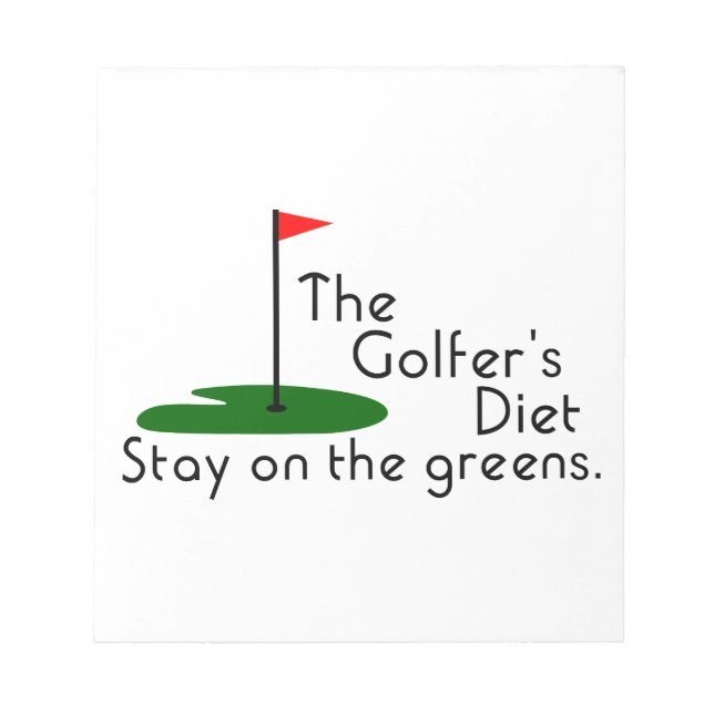 Golfers Diet Anteckningsblock (Framsida)