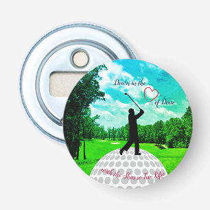 Golfer's Gift Heart of Dixie Flasköppnare