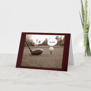 GOLFER'S HUMOROUS BIRTHDAY ÖNSKEMÅL KORT