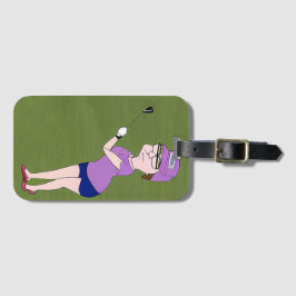 Golfer's Luggage Tag Bagagebricka