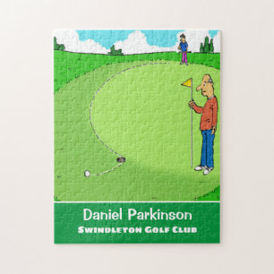 Golfers missade Tecknad Pussel