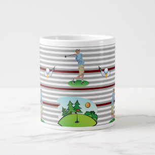 Golfers Mugg, Golfing är mitt liv! Jumbo Mugg