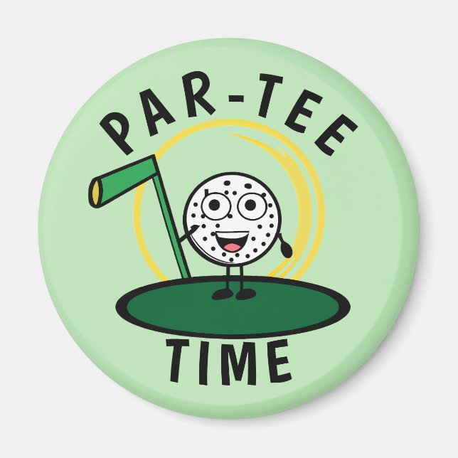 Golfers Par-Tee Time Magnet (Framsidan)