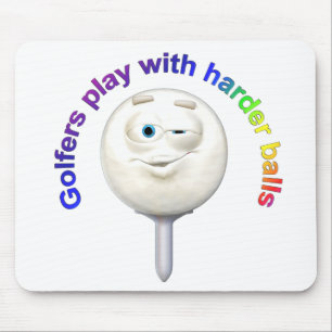 Golfers Play med Harder Bollar Musmatta