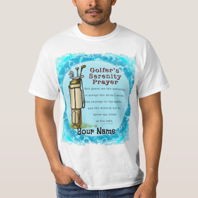 Golfers Prayer T Shirt (Framsida)