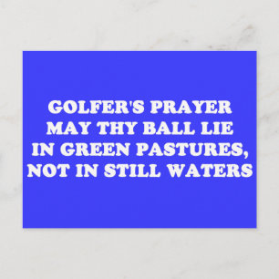 GOLFER'S PRAYER VYKORT