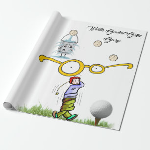 Golfers Wrapping Papper, Worlds Greatest Golfer Presentpapper