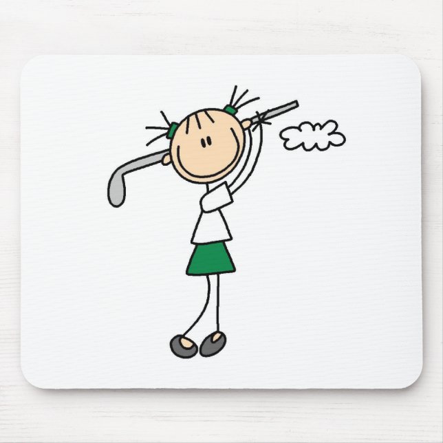 Golfflicka Mousepad Musmatta (Framsidan)