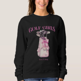 Golfflickor födda till vingande t shirt