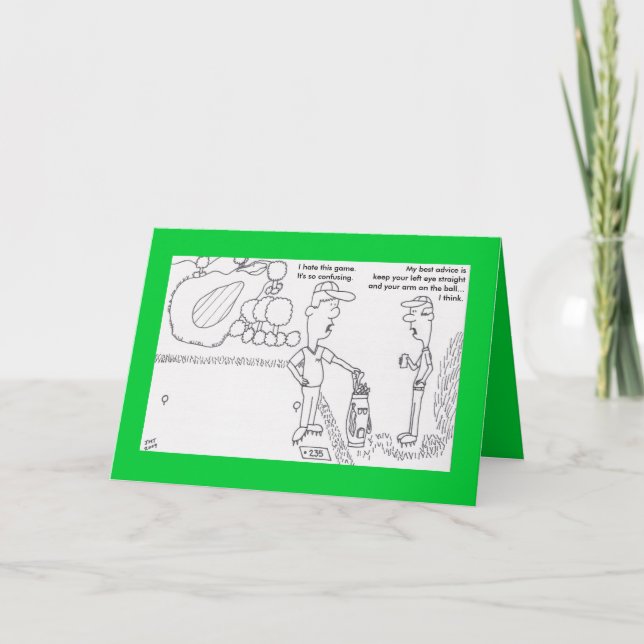 Golffödelsedagkort Kort (Framsida)