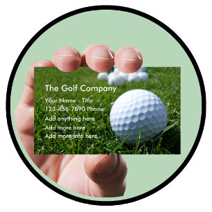 Golfföretag eller golftjänster visitkort