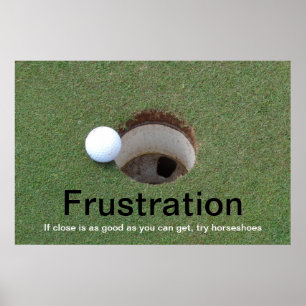 Golffrustration poster