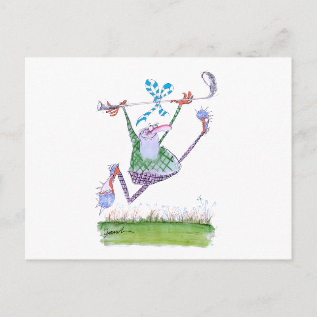 golfgåva, tony fernandes vykort (Framsida)