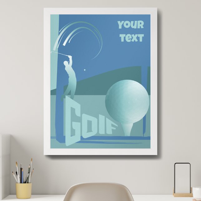 Golfgolfbanor Golf-klubb Poster (Skapare uppladdad)