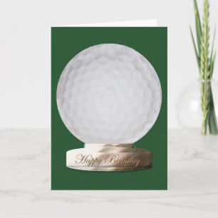 Golfgrattis på födelsedagenkort kort