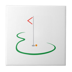 Golfgrönt Kakelplatta