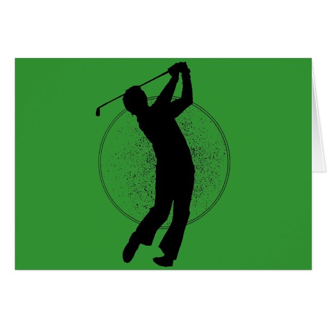 Golfgunga Hälsningskort (Framsidan Horizontal)
